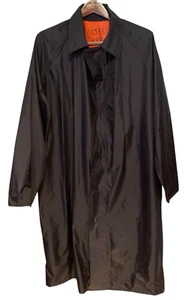 Neese Rainwear Trench Coat Raincoat Windbreaker Black /Orange Size X-Large - Picture 1 of 10
