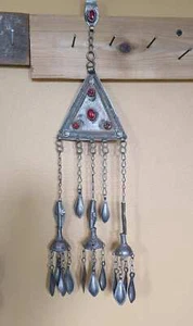 Vintage Turkmen Tassel Bridal Hair Jewelry 16" (#13807) - Picture 1 of 6