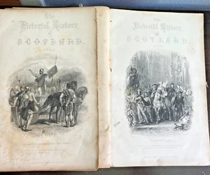 PICTORIAL HISTORY OF SCOTLAND James Taylor 1859 ILLUSTRATED Vol. 1 & 2 - Picture 1 of 10