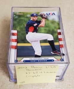 2012 Panini USA Baseball Complete set # 1 - 62   Bryant / Turner / Tucker - Picture 1 of 7