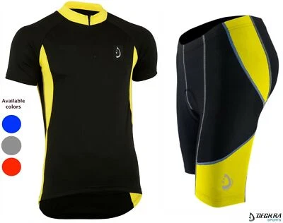 Nueva camiseta/pantalones cortos acolchados para ciclismo de verano para hombre Foto 1 de 2
