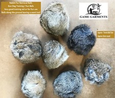 Gun Dog Retrieval Hide Rabbit Dummy Fur Balls. Training retrieval balls.