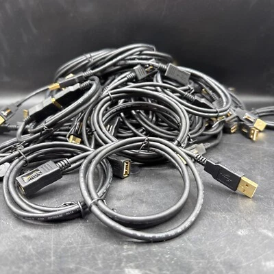 Amazon Basics USB 2.0 Extension Cable A-Male to A-Female 9.8 Feet 30 Pieces - Image 1 of 4