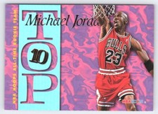 Michael Jordan 1995 Skybox NBA Hoops Top 10 Card AR7