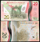 Mexico 20 Pesos 2021 P0lymer Banknote World Paper Money Unc