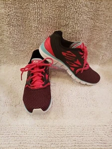 Fila Cool Max Memory Foam Womens 7  Neon Pink&Black Trail Running Athletic Shoes - Picture 1 of 7