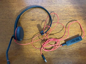 4B Plantronics C3215T Headset C3200 Wired USB - Photo 1/3