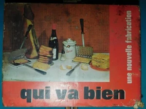 ANCIEN GAUFRIER "QUI VA BIEN" MOULE A GAUFRE EN FONTE D'ALUMINIUM 60/70's - Imagen 1 de 15