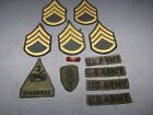 Lot Of 11 Military Patches And 1 Small Bar Used