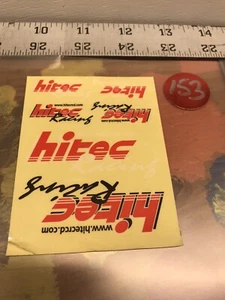 Vintage HiTec Racing Decals , Stickers: New USA Shipped - Picture 1 of 2