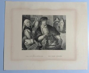 Antiker Druck eines Spielhändlers von Französisch (um 1850) - Bild 1 von 13