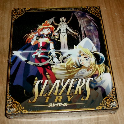 Slayers Try Season 3 Blu-Ray + Book New Sealed Animation Anime - Imagem 1 de 4