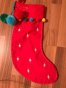 Target Wondershop Confetti Pom Pom Christmas Stocking NWT - Imagen 1 de 5