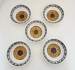 Broadhurst Pottery Tashkent de Kathie Winkle 5 x cuencos de cereal 6 pulgadas de colección - Imagen 1 de 11