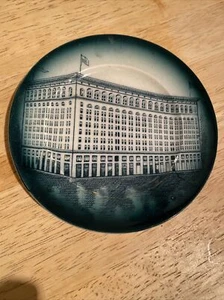 1911 WANAMAKER STORE BUFFALO POTTERY 4 3/8” ADVERTISING PLATE Philadelphia - Picture 1 of 8