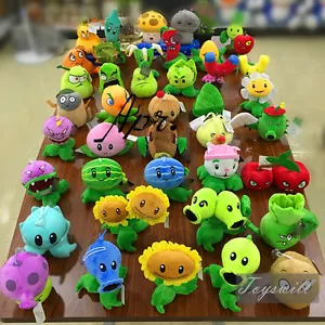 Plants vs Zombies 2 PVZ Figures Plush Baby Staff Toy Stuffed Soft Doll 13cm-35cm