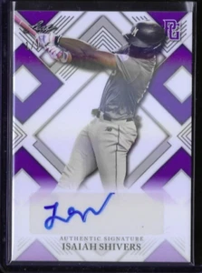 ISAIAH SHIVERS 2023 Leaf Perfect Game RC XRC Shimmer Auto 1/1 - Picture 1 of 2