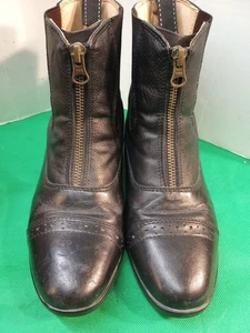 REITSPORT BY DOVER SADDLERY schwarze Stiefel mit Reißverschluss vorne Größe 3 - RN #139668  - Bild 1 von 10