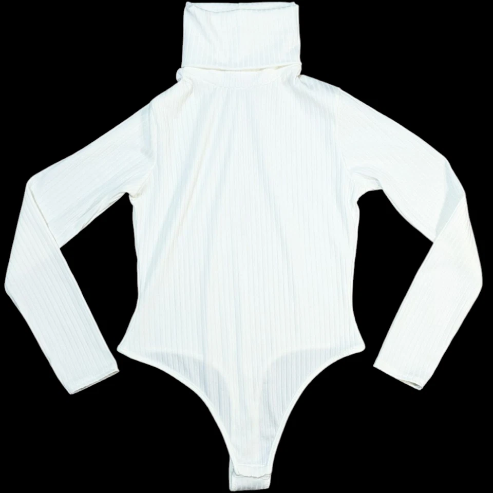 Mujer - Boohoo Body Cuello Alto - Nuevo Blanco Talla Med US 6 UK 10 EUR 38 Foto 1 de 4