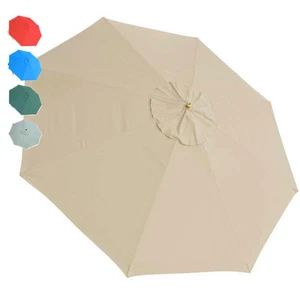 13 Ft Patio Umbrella Replacement Canopy Market Outdoor Beach Poolside Top Cover - Picture 1 of 36
