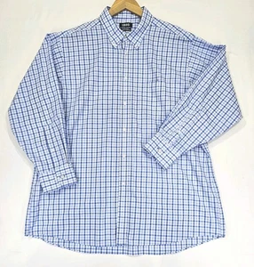 Camicia manica lunga IZOD uomo XL blu all over elasticizzata vestibilità regolare antirughe - Foto 1 di 11