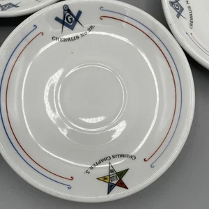 Freimaurer & Oststern Chehalis Nr. 28 Washington Syrakus Porzellan 5 Stück Set - Bild 1 von 14