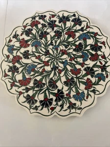 Turkish Trivet 6.5” Floral Kitchen Hot Plate  - Picture 1 of 4