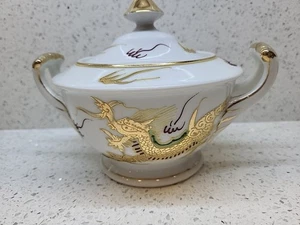 Gema azucarero Dragon Ware hecha en Japón vintage - Imagen 1 de 13