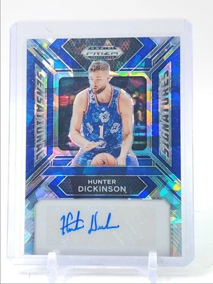 HUNTER DICKINSON 2024-25 PRIZM DRAFT SENSATIONAL BLUE ICE AUTO /75 Q5451 - Image 1 of 2