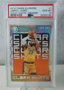 2019-20 Panini Illusions - Clear Shots LeBron James #1 Orange PSA 10 - Bild 1 von 1