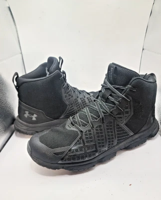 Botas tácticas Under Armour Micro G Strikefast Mid para hombre 11,5 negras 3025575-001 Foto 1 de 4