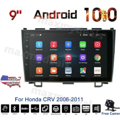 9" Android 11 For Honda CRV 2007-2011 2din Car Stereo Radio WIFI Player+Camera - Image 1 of 4