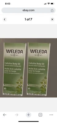2 X Aceite corporal de celulitis de abedul de Weleda nuevo y sellado (3,4 fl oz. 100 ml) Foto 1 de 4