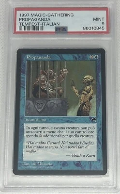 MTG 1 X Propaganda Tempest Italian - PSA 9. Mint. Pack Fresh! - Image 1 of 2