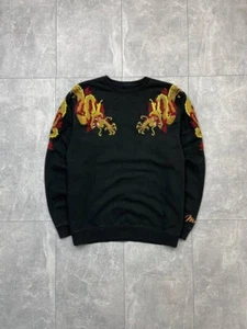 Maharishi Sun Dragon Embroidered Sweatshirt Black Gold - Picture 1 of 16