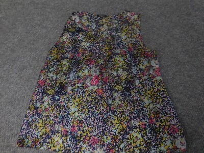 Elementz Womens Blouse Large blue pullover colorful - Image 1 of 4