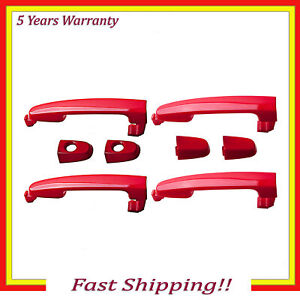 Outside Door Handle For 05-10 Scion tC xA xB xD 3P0 Absolutely Red Set of 4PCS