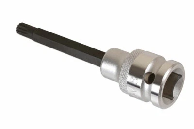 8mm SPLINE 12 POINT SOCKET BIT 100mm LONG FOR USE ON SPLIT RIMS AND OTHER  LL - Image 1 of 4