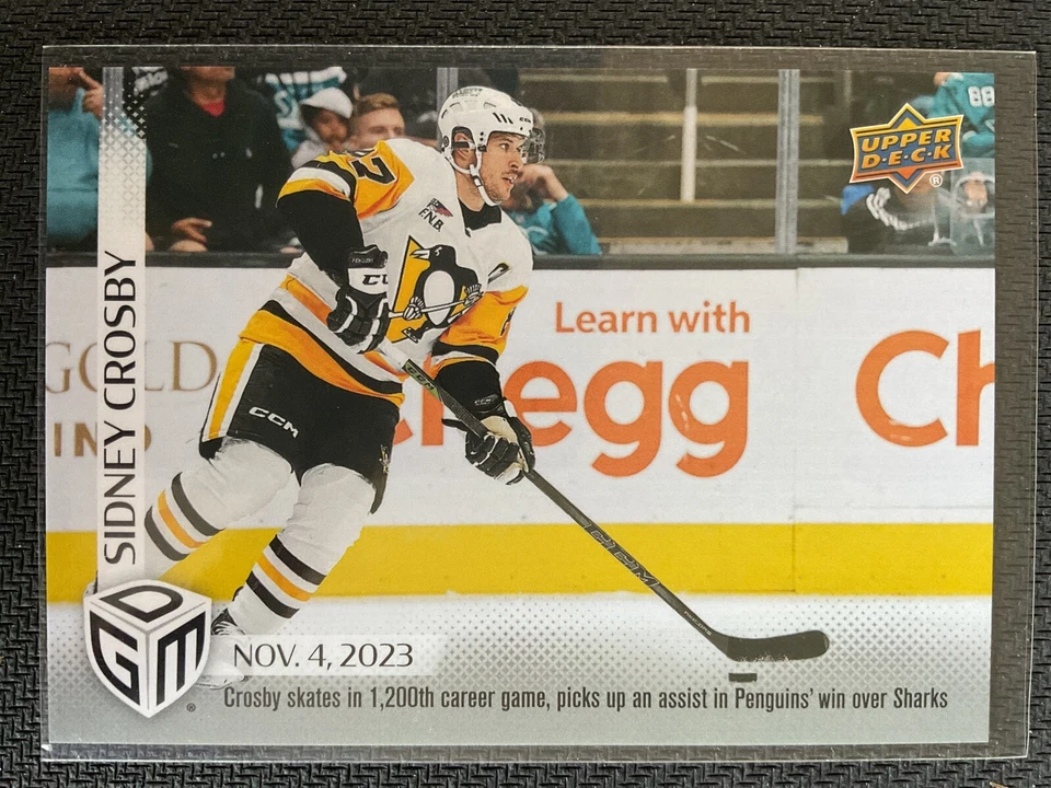 Sidney Crosby 2023-24 UD Game Dated Moments Card #15   *In-Hand Ready to Ship* - Image 1 of 1