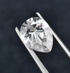 Loose CVD Lab Grown Diamond 2.5x4.5 MM Pear D Color IF CLARITY Certified Diamond - Picture 1 of 6