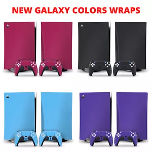 Galaxy Color PS5 Disk Skin Sticker Decal Vinyl Wrap for Playstation 5 full set - Bild 1 von 11