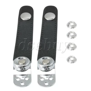 8.4cm Length Black Leather Accordion Bellows Straps Fit for Accordion - Picture 1 of 8
