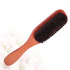 Grooming Essential: Wooden Handle Bristle Hair Comb