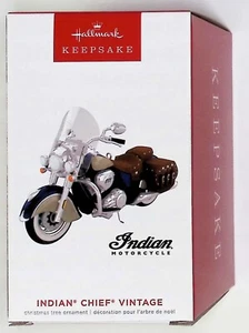 Indian Chief Indian Motor Cycle Hallmark 2022 adorno Navidad - Imagen 1 de 2
