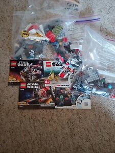 Lego Star Wars 4 Sets 75193, 75194, 75247 - Incomplete See Description 