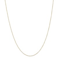 Real 14kt White Gold 0.50mm Box Chain 