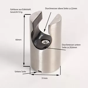 Edelstahl Brausehalterung Wandhalterung Halterung für Duschschlauch (Halterung9) - Bild 1 von 11