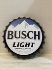 Bouchon de bouteille en métal léger Busch panneau en étain homme grotte bar décoration brassée montagnes américaines