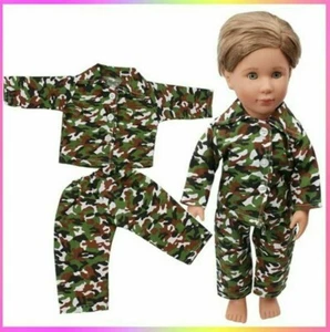 18" Doll clothes boots trainers - Camo PJS. 2pc Our Generation American Girl boy - Picture 1 of 12