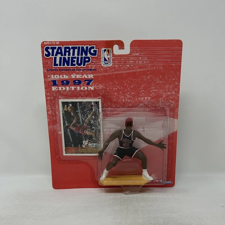 1997 Dennis Rodman 10th Edition Kenner SLU Starting Lineup Chicago Bulls Jordan